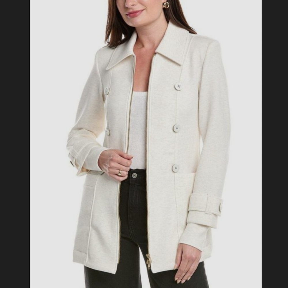 Cabi Headline Topper Jacket Size S Zip Front #6463